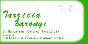 tarzicia baronyi business card